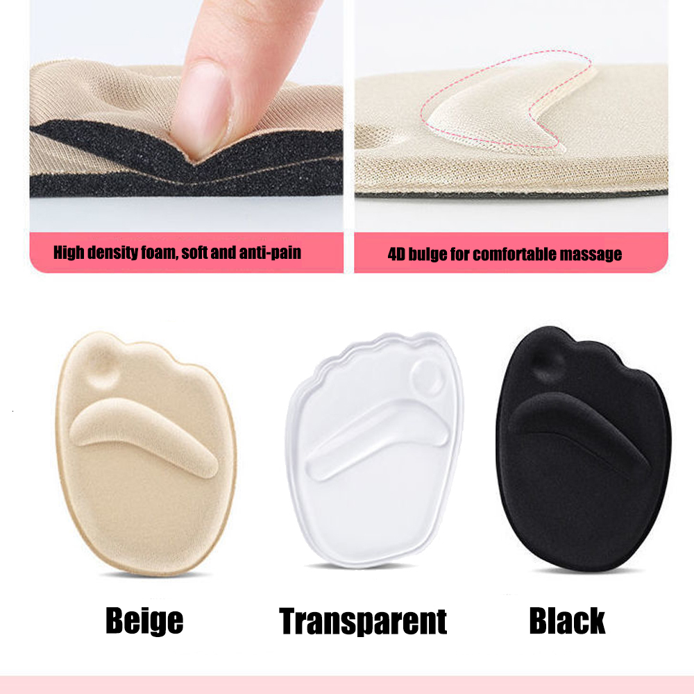 Shoe Parts Accessories Forefoot Insert Cushion Pads for Women Shoes Anti slip Silicone Foot Pain Relief High Heels Sandals Gel Insoles 230823