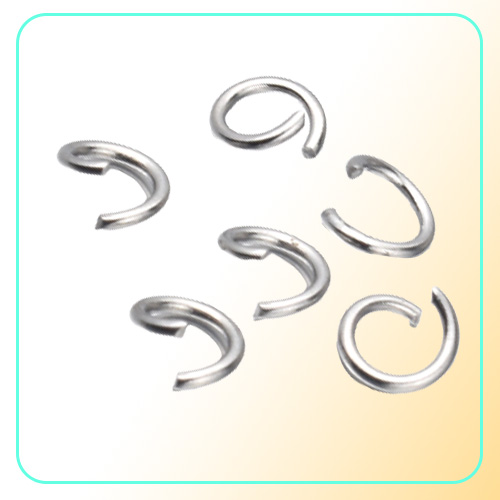 100pcslot Gold silver Stainless Steel Open Jump Rings Direct 4568mm Split Rings Connectors for DIY Ewelry Findings