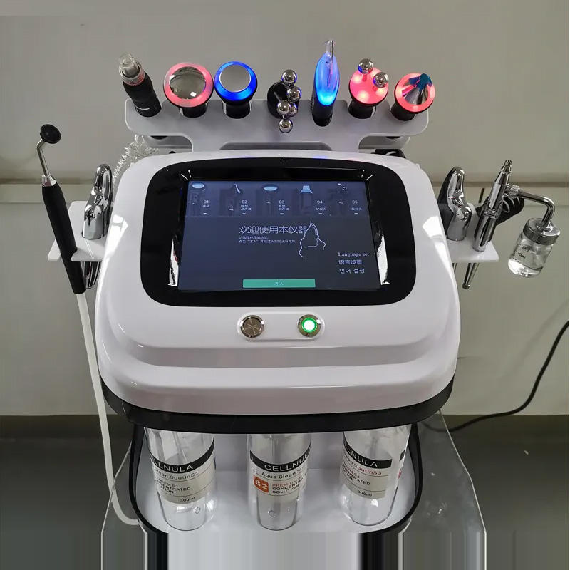 Multifunction Water Oxygen Jet Peel Facial Cleanser Machine, Professional Dermabrasion Machine Esthetician Equipment