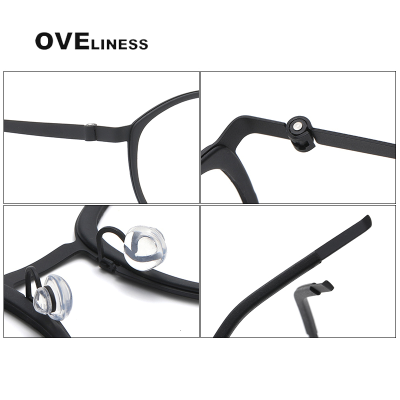 Fashion Sunglasses Frames Glasses Frame for Men Women Vintage Round Myopia Optical Eyewear Screwless Prescription Eyeglasses Frame Spectacle 230822