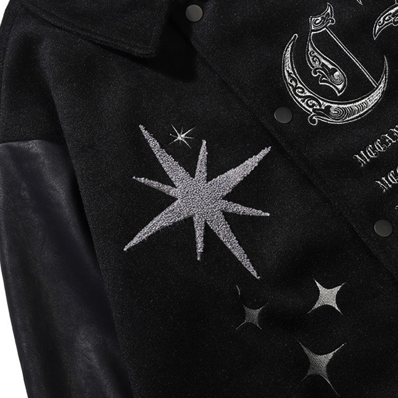 Men's Jackets Y2k Vintage Varsity Jacket Men Loose Lapel Pilot Bomber Jacket Baseball Coats Embroidery Return Women Coat Hip Hop Streetwear 23082