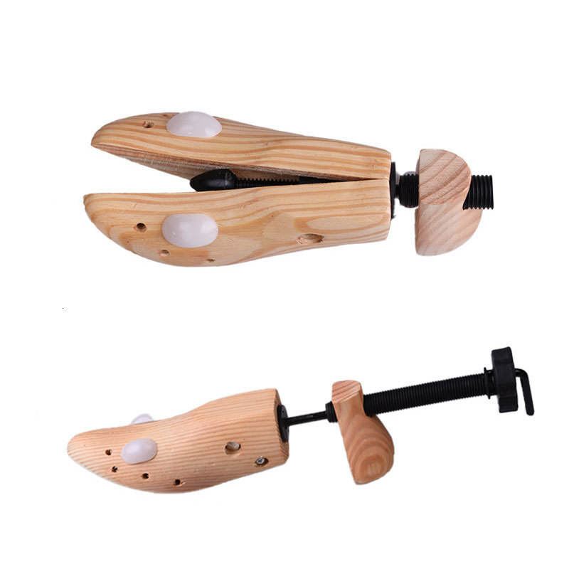 Shoe Parts Accessories FamtiYard 2Pcs Shoe Stretcher Adjustable Shoes Tree Shaper Rack Pine Wood Shoe Expander For Women Man Shoe Accessories 230822