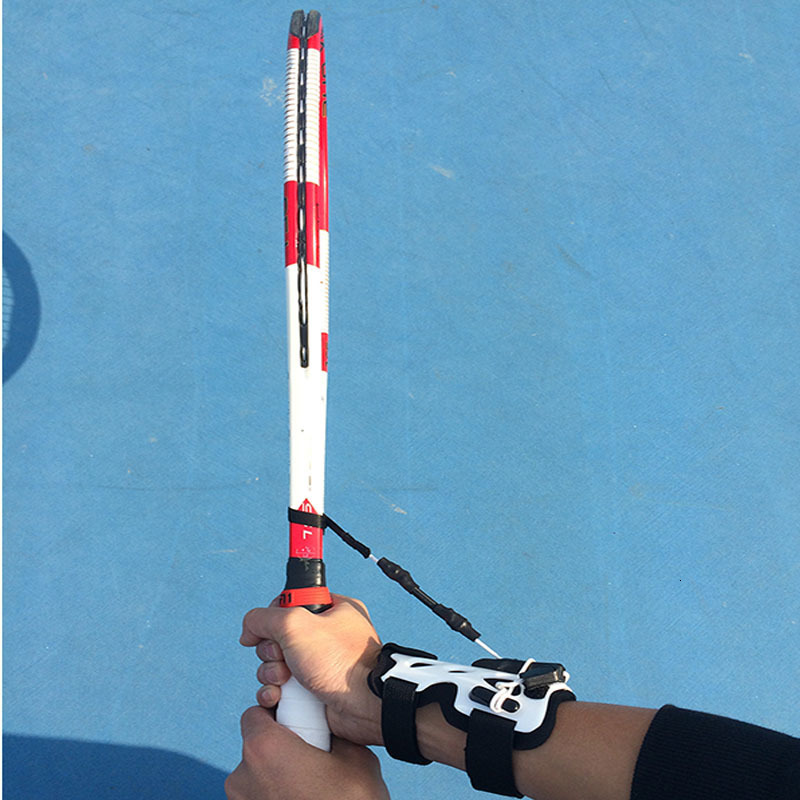 Badminton Sets Tennis Wrist Fixing Trainer Training Tool Professional Practice Serve Balls Exercise Machine Selfstudy Correct Posture 230822