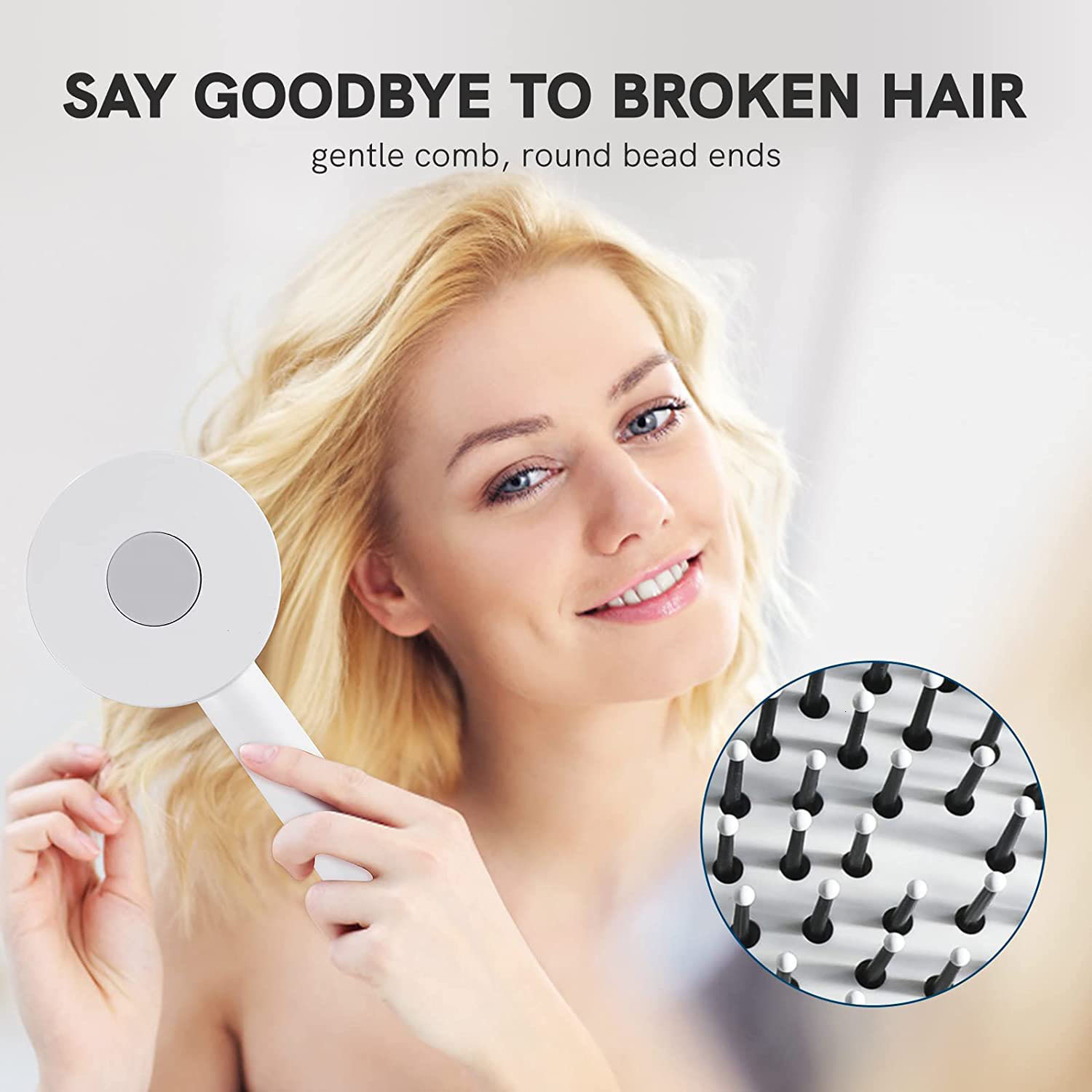 Hair Brushes 3D Air Cushion Massager Brush Anti Static Self Cleaning Easy Clean Retractable Bristle Detangler 230823