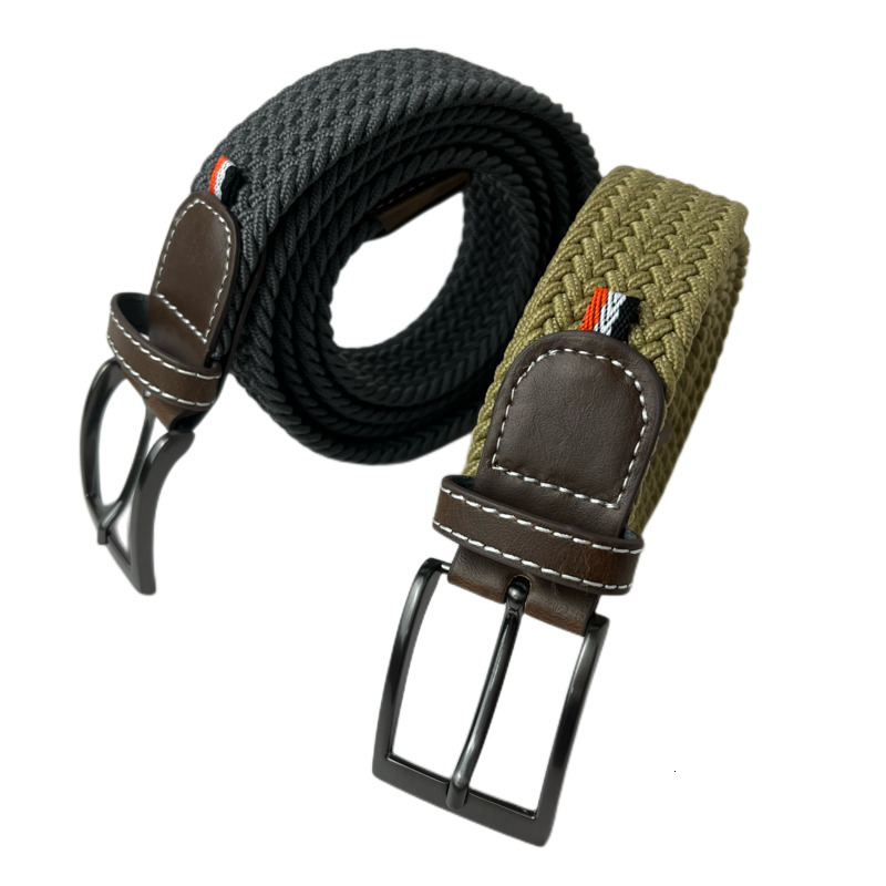 Other Fashion Accessories Stretch Canvas Leather Belts for Men Female Casual Knitted Woven Military Tactical Strap Male Elastic Belt Pants Jeans 3 5 l