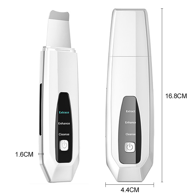 Ultrasonic Skin Scrubber Vibration Face Spatula Blackhead Remover Shovel Clean Cavitation Peeling Facial Lifting EMS Skin Care Treatment Leading IN Nu