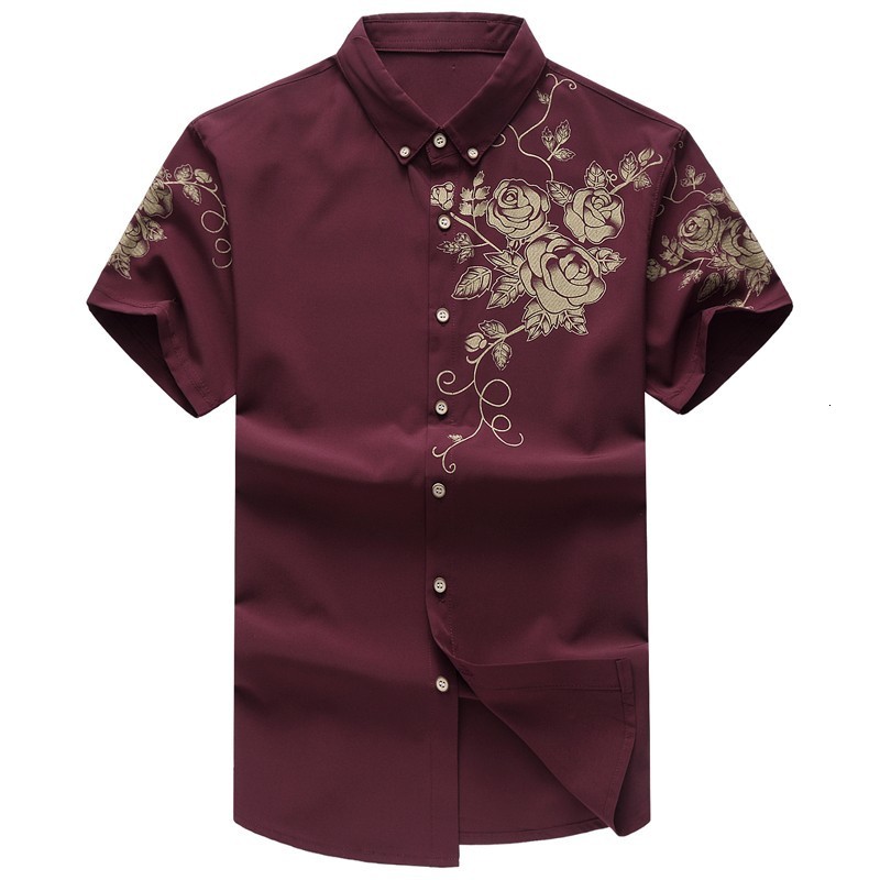 Men's Casual Shirts Summer Hawaii Aloha Shirt Flamingo Print Short Sleeve Beach Holiday Party Wear 230822