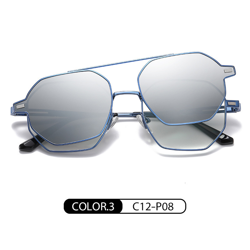 Fashion Sunglasses Frames fashion two-in-one Clip on blue glasses sunglasses Taojing-337 230822