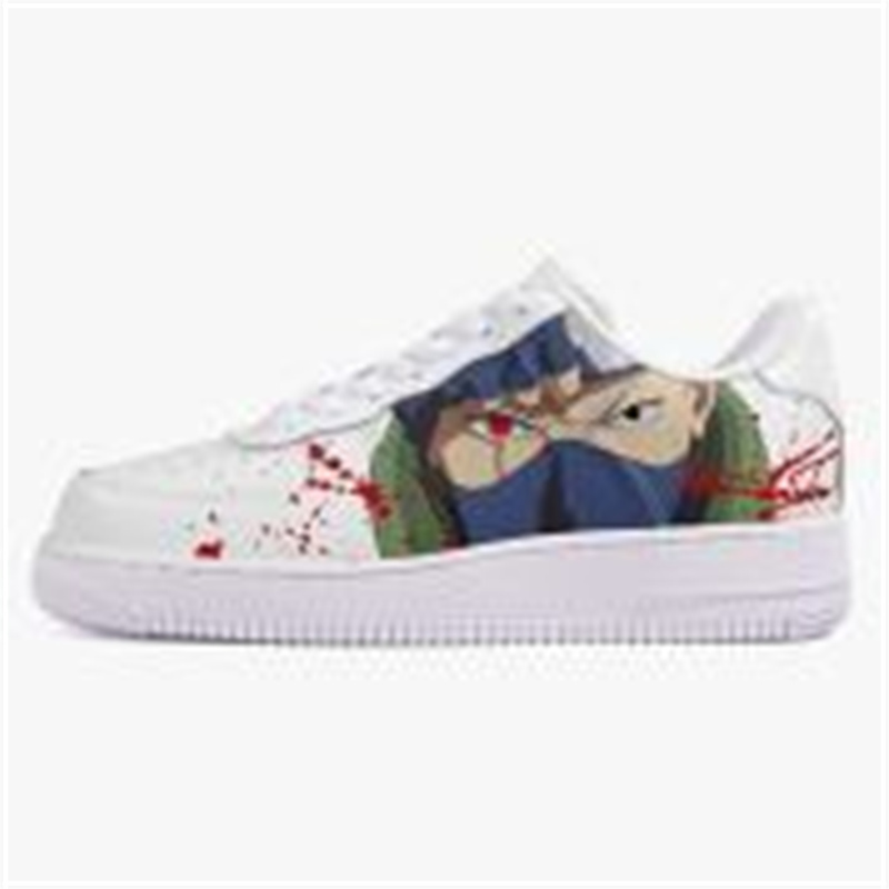 Customized shoes Men's fashionable casual shoes DIY women's shoes White sole, white body, Naruto 99133