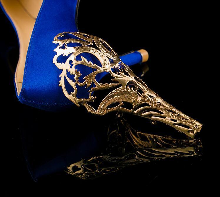 Shoe Parts Accessories shoes accessories Repair heel metal curling thin high-heeled shoes decorative metal sheet with metal sequins/ 1 pair/lot 230822