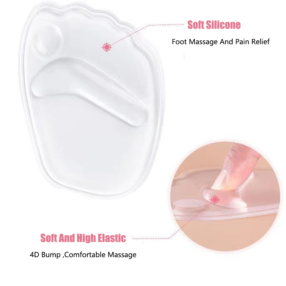 Shoe Parts Accessories Forefoot Insert Cushion Pads for Women Shoes Anti slip Silicone Foot Pain Relief High Heels Sandals Gel Insoles 230823