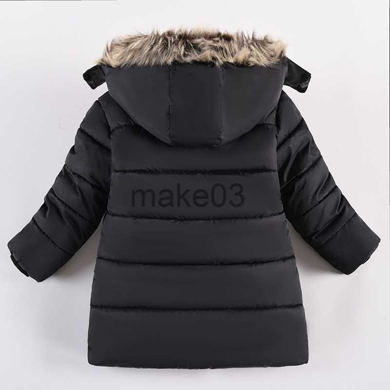 Down Coat Boys Down Jackets 510 Years 2023 Winter Teen Boy Thick Warm Cotton Hooded Coats Outerwear Children Clothing Windbreaker Jackets J230823