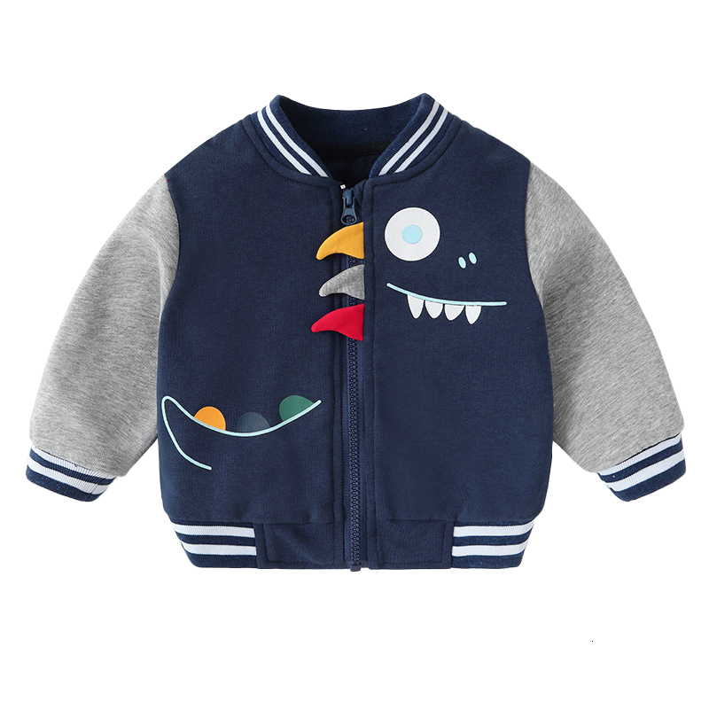 Jackets Baby Boys Jackets Spring Autumn Dinosaur Kids Baseball Jacket Coat Casual Boys Outerwear 1-4 Years Children Clothing 230817