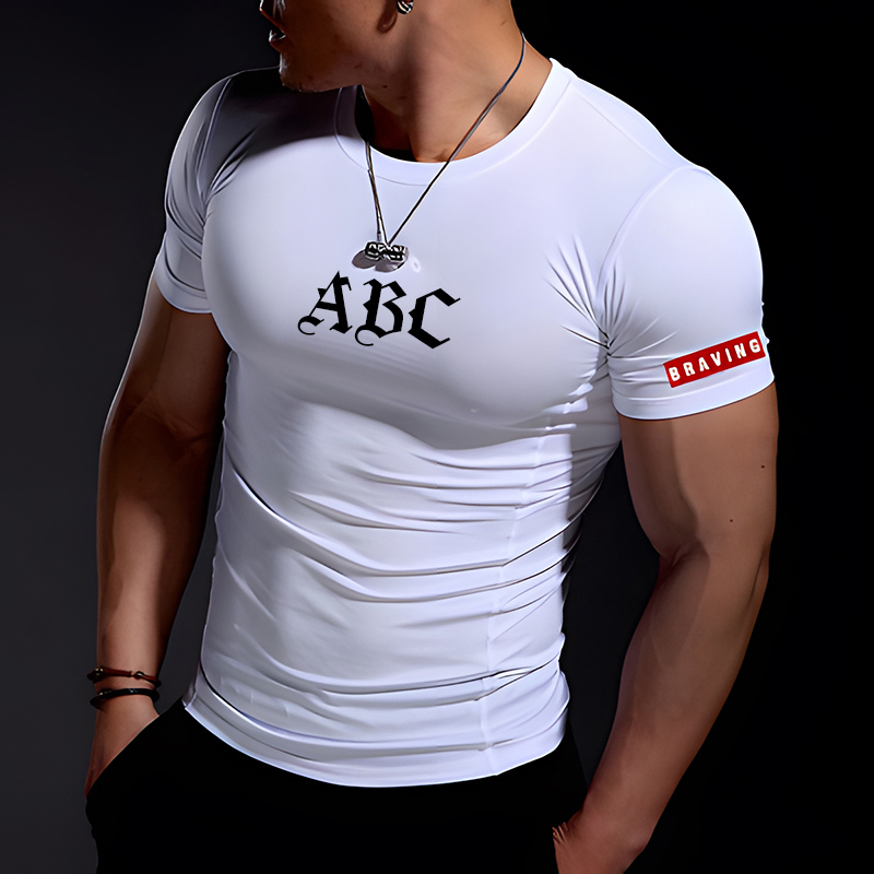 Men's Tracksuits Fashion Summer Casual Comfortable TightFitting TShirt Sports Gym Sportswear QuickDrying Breathable T Shirt XXS6XL 230822
