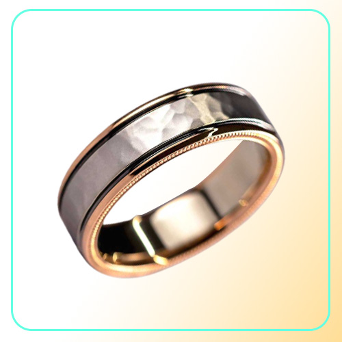 Gorgeous 3PcsSet Women Wedding Rings Mosaic CZ Two Tone Romantic Female Engagement Ring Fashion Jewelry