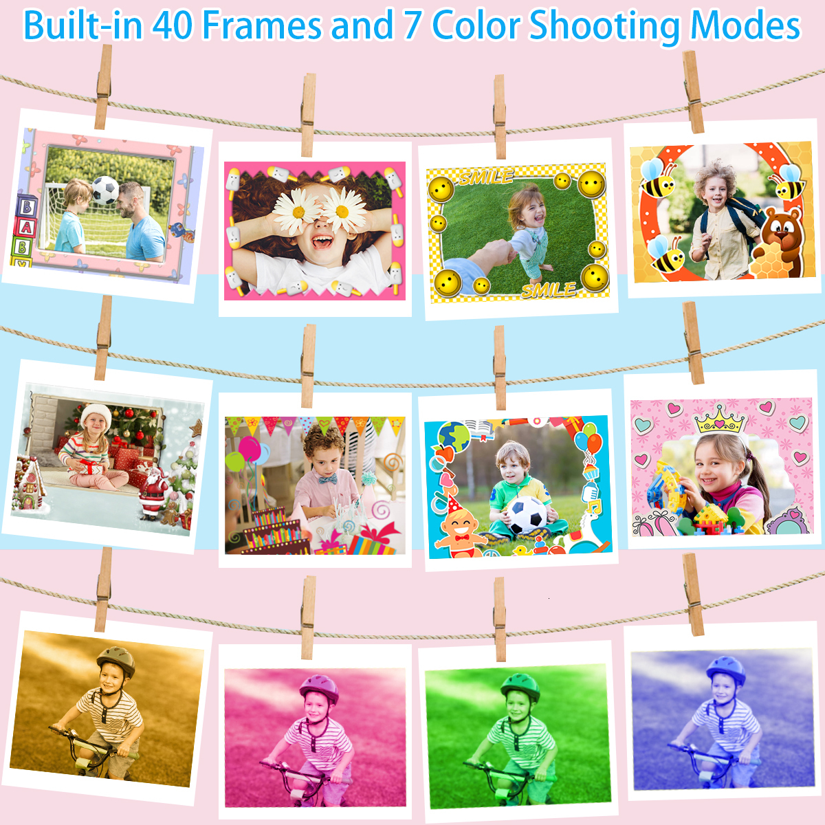 Weatherproof Cameras Kids Toy Camera Waterproof for Child Bike Action Video P o 4K Underwater Go Hero Pro Toys 230823