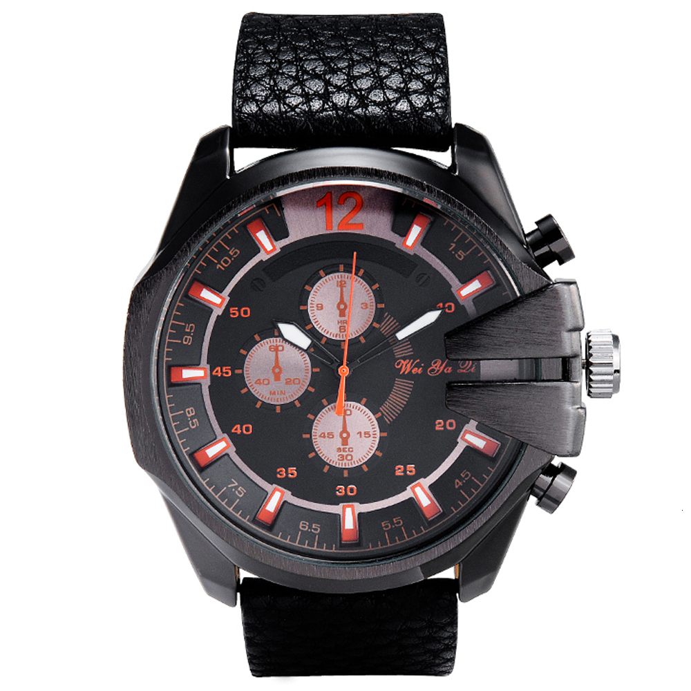 Other Watches Leather Strap Men Casual Watch Business Wristwatches Sports Military Quartz Man Clock Relogio Masculino 230822