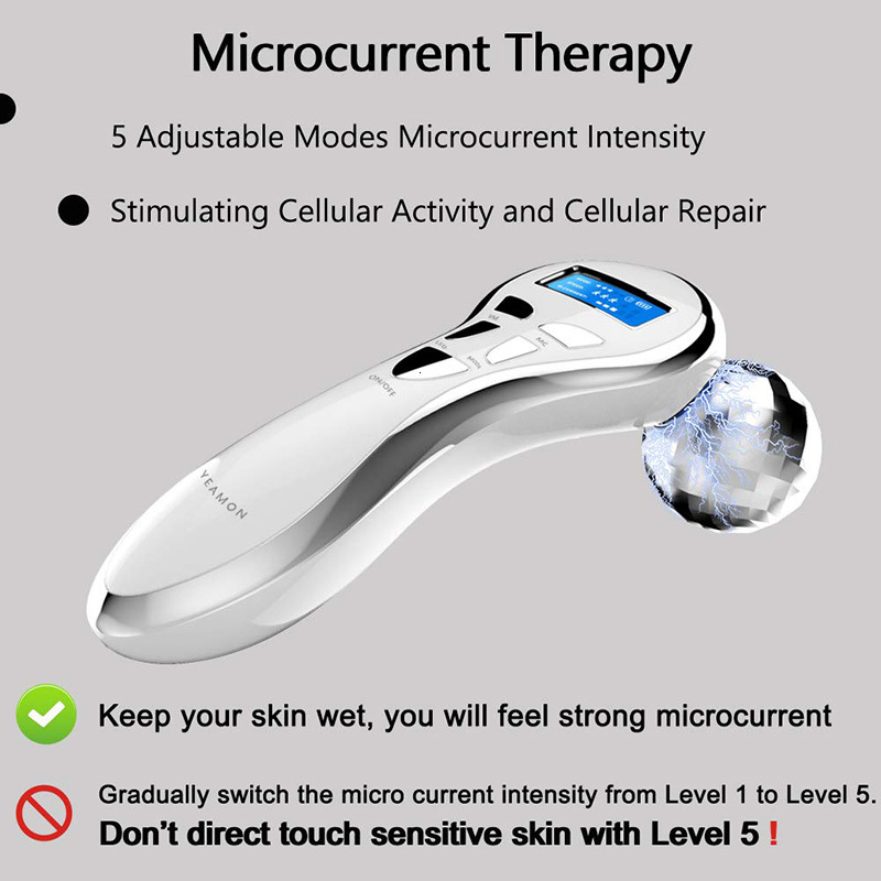 Face Massager 4D Micro Current Roller Electric Beauty Skin Tighten Anti Aging V Lifting Body 230823