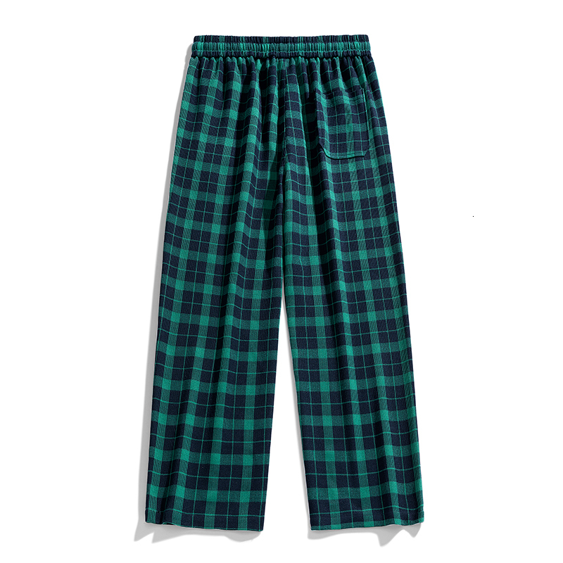 Men's Pants Autumn Vintage Plaid Men Straight Loose Trousers Fashion Korean Street Causal Slacks Jogger Sweatpants Male Plus Size 3XL 230822