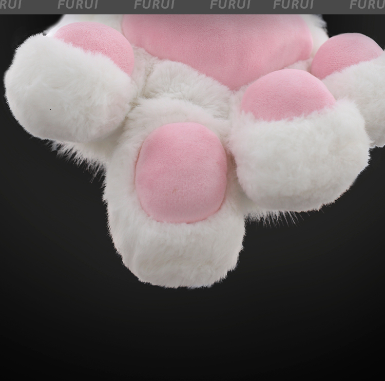 Five Fingers Gloves Custom Creative cute cat paws winter gloves boys and girls family gloves furry couple indoor cotton warm gloves 230822