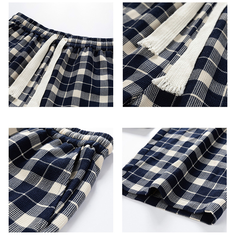 Men's Pants Autumn Vintage Plaid Men Straight Loose Trousers Fashion Korean Street Causal Slacks Jogger Sweatpants Male Plus Size 3XL 230822