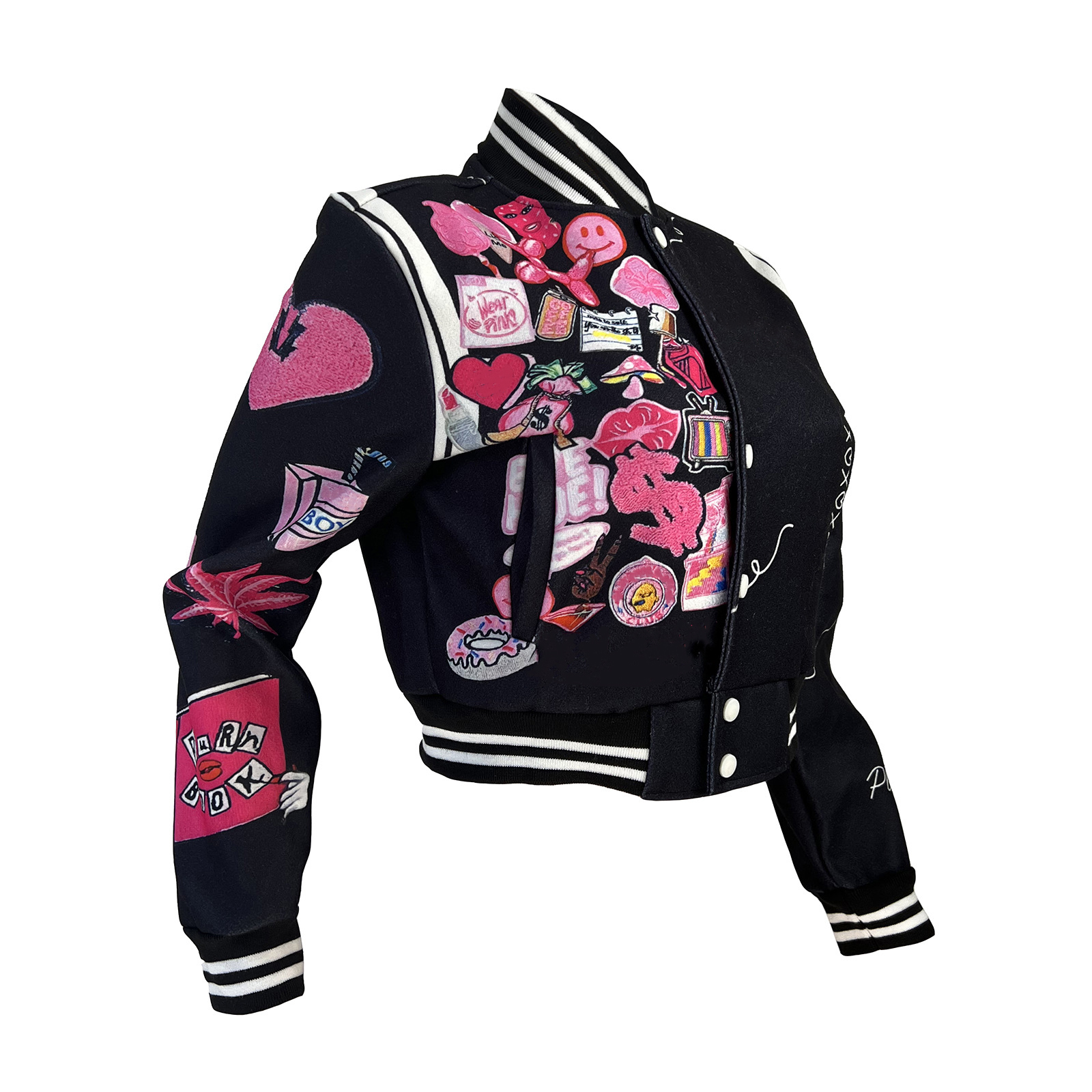 Men's Hoodies Sweatshirts Women Baseball Jacket Varsity Bomber Jacket Racing Fashion Print Long Sleeved Button Pocket Coats Y2K Jackets Casual St