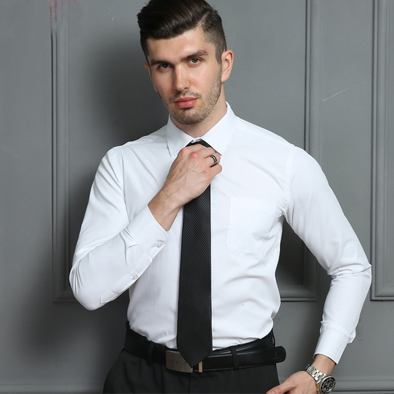 Men's Casual Shirts Spring and Autumn 2023 US Size Iron free Elastic Shirt Large Business Long Sleeve Slim Professional Dress 230822