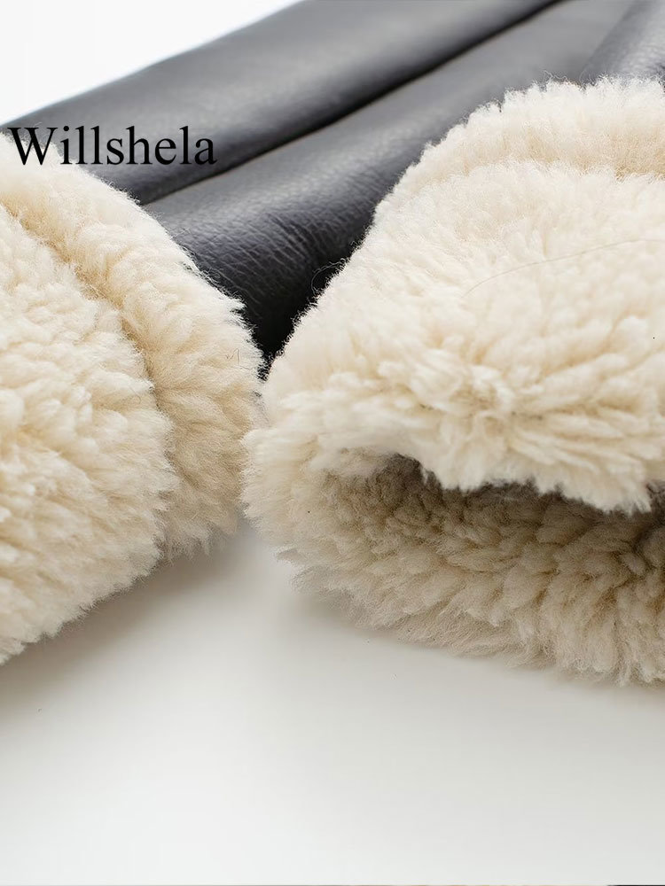 Women's Jackets Willshela Women Fashion Solid Front Zipper Jackets Vintage Lapel Neck Long Sleeves Female Chic Lady Outfits 230823