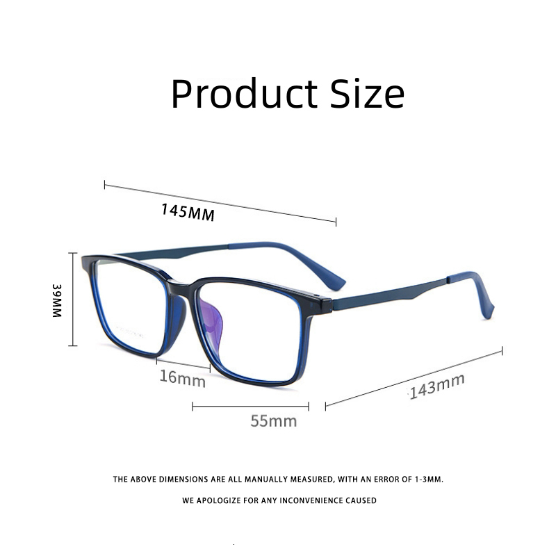 Fashion Sunglasses Frames MOMOJA Business Eyewear Retro Square TR90 Eyeglasses Myopia Optical Prescription Glasses Frame For Men A1003 230822