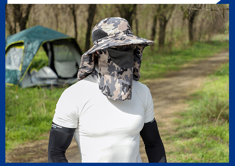 Wide Brim Hats Bucket 6065cm Big Head Unisex Men Women Fisherman Hat Fat Man Number Neck Protector Face Shading Sunscreen Leisure Travel 230822