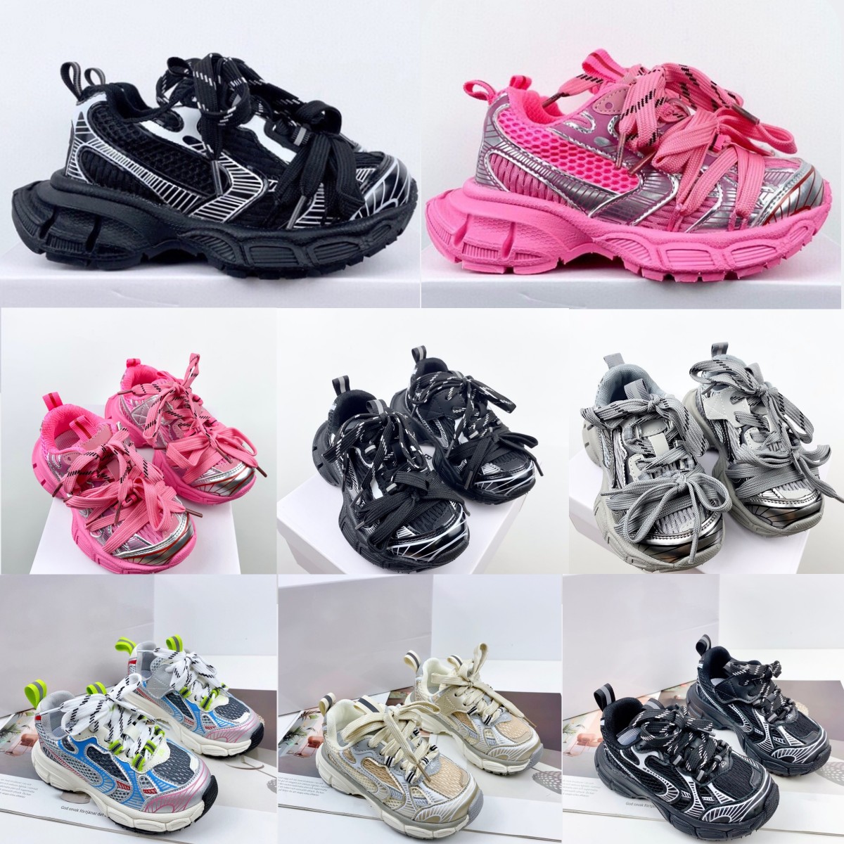 Kids Designers Toddlers Paris Shoes boys Sneakers Casual girls Trainers baby childrens toddler Boy fashion Outdoor Sports shoe XJ260303