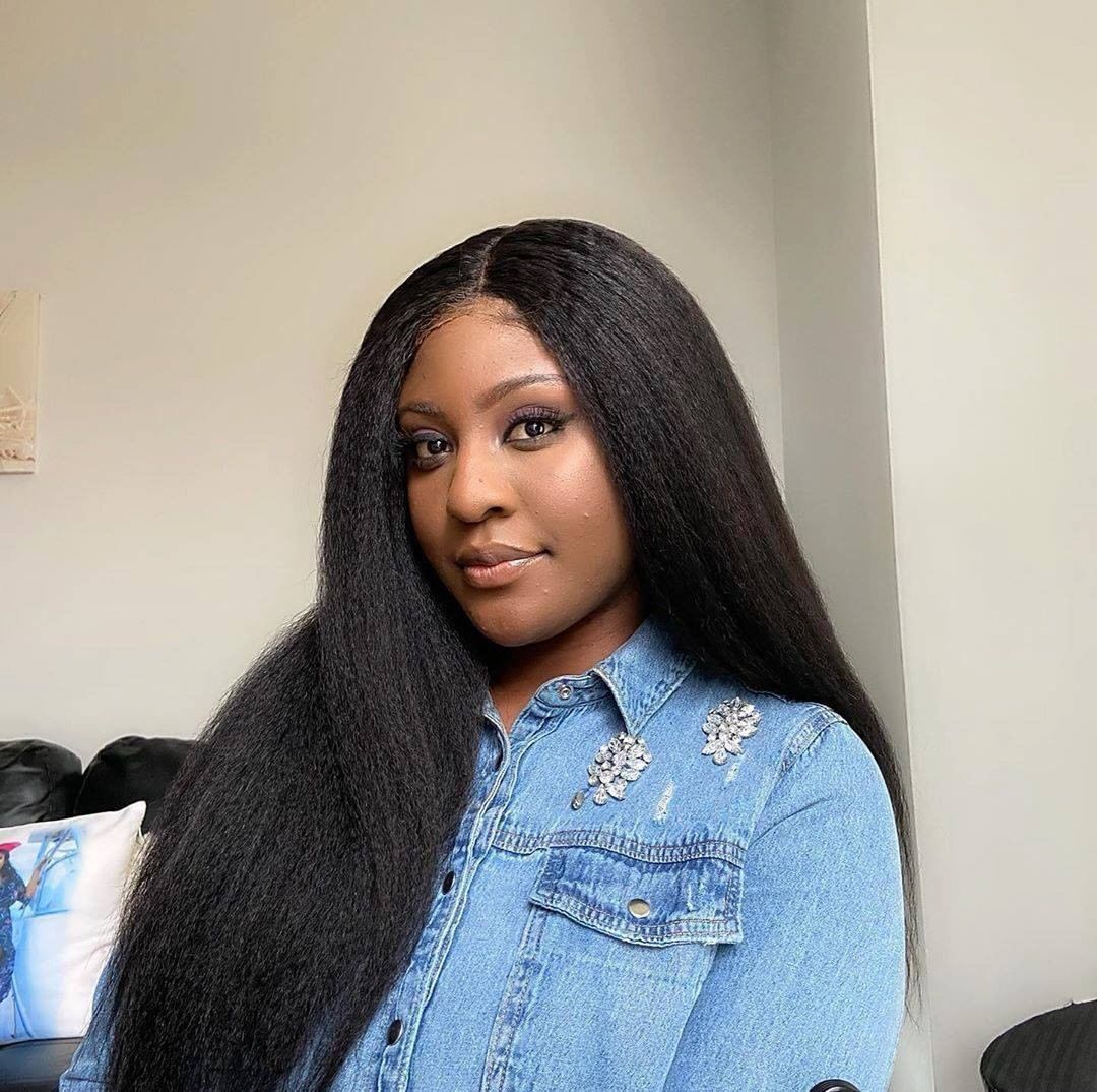 250 Density HD Transparent Lace Kinky Straight Wig Yaki Simulation Human Hair Wigs For Women Brazilian Lace Front Wig With Baby Hair