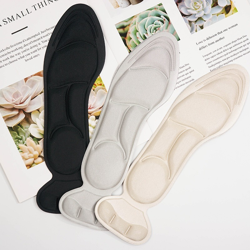 Shoe Parts Accessories 7 In 1 Memory Foam Insoles Women Highheel Shoes Antislip Cutable Insole Comfort Breathable Foot Care Massage Pads 230823