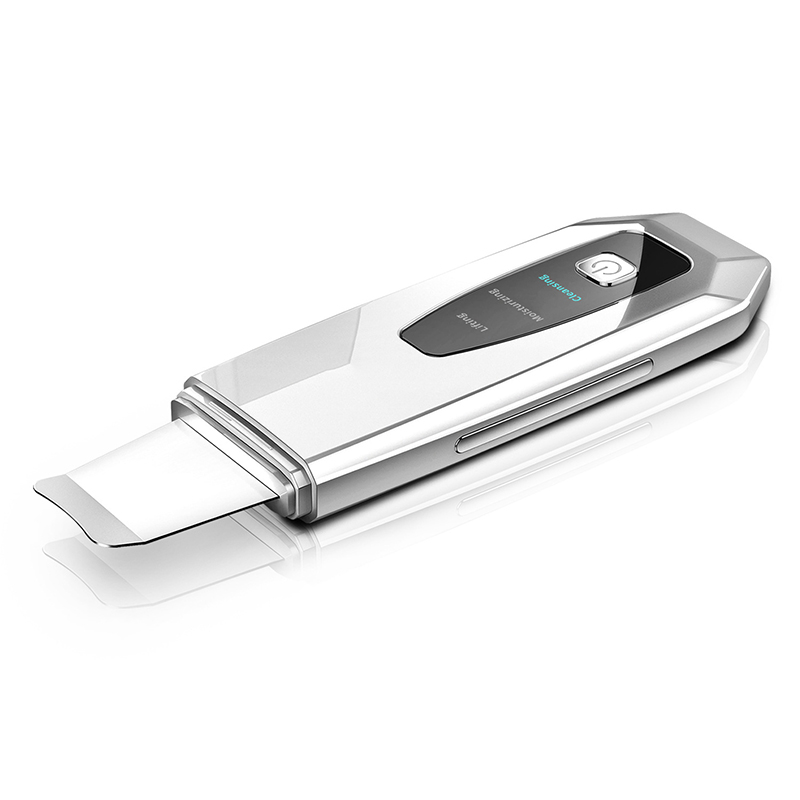 Ultrasonic Skin Scrubber Vibration Face Spatula Blackhead Remover Shovel Clean Cavitation Peeling Facial Lifting EMS Skin Care Treatment Leading IN Nu