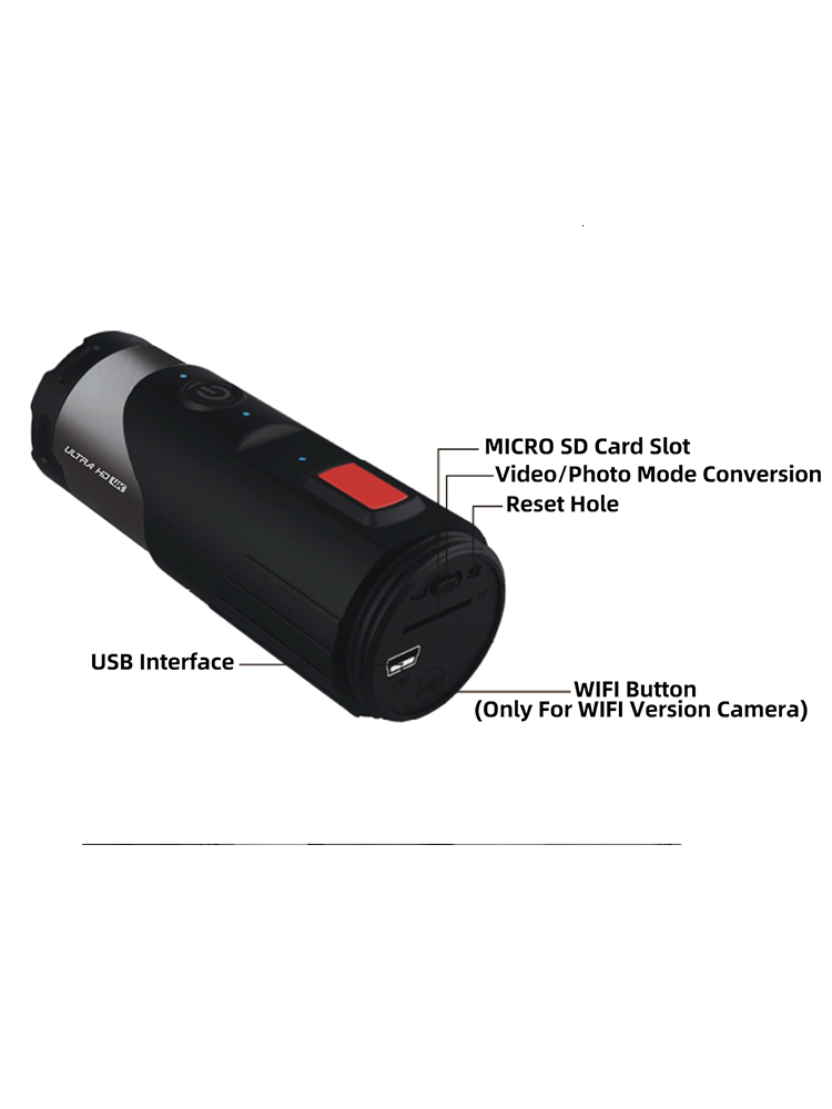 Weatherproof Cameras EXSKOF Action Camera 4K 30fps Waterproof Wifi 170 Degree Angle Motorcycle Bicycle Helmet Camcorder Sports Video 230823