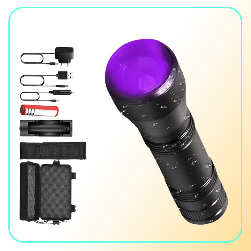 Modes LED UV Ultraviolet Torch With Zoom Function Mini Black Light Pet Urine Stains Detector Scorpion Hunting Flashlights Torches2