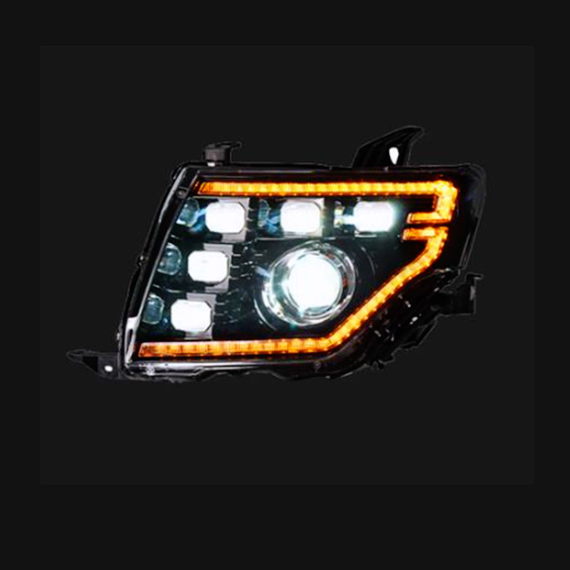 Auto Headlight For Pajero V97 Full LED Headlights 2009-20 21 V93 V95 LED Daytime Lights Dual Lens Signal Lamp