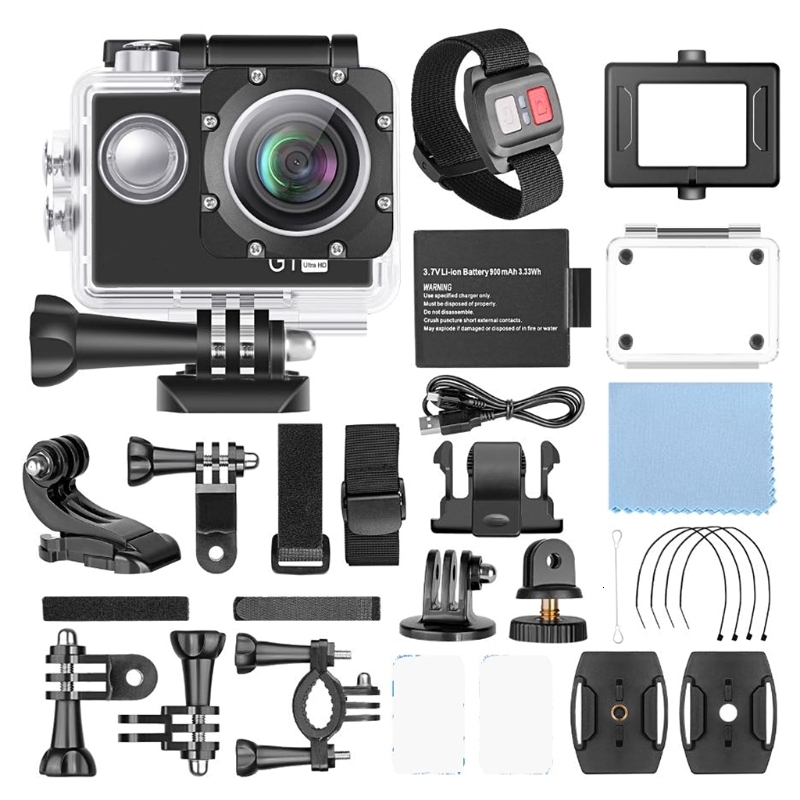 Weatherproof Cameras 4K Ultra HD 60fps Mini Action Camera 30m Waterproof 4k Sports Dash Cam Video Record 230823