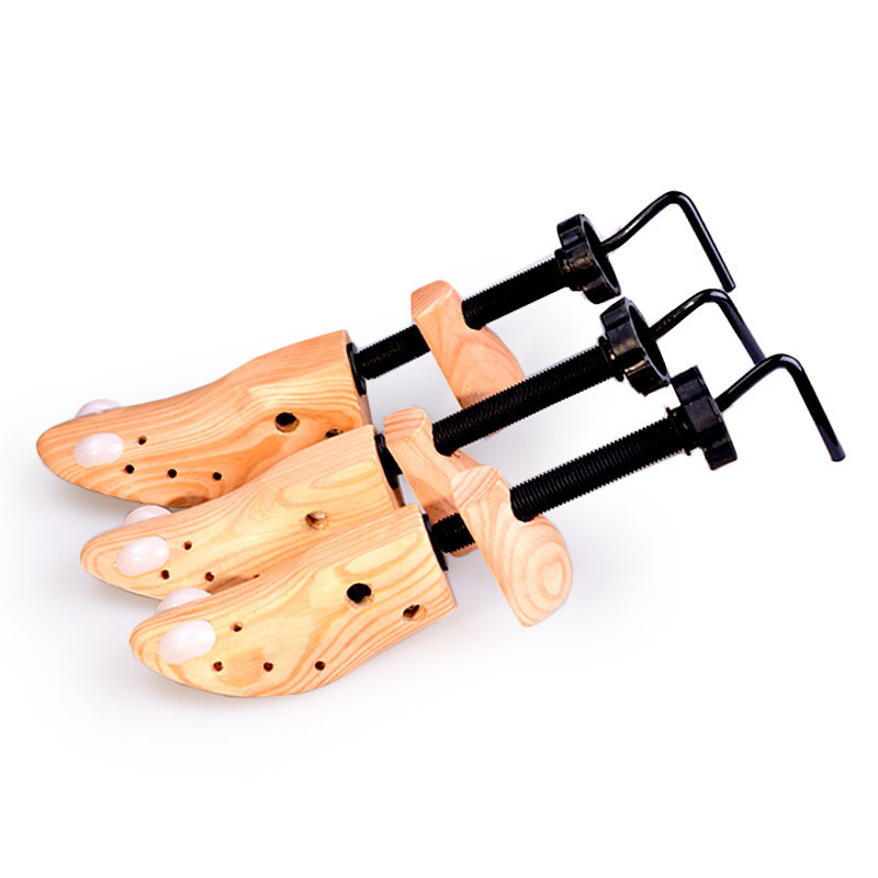 Shoe Parts Accessories FamtiYard 2Pcs Shoe Stretcher Adjustable Shoes Tree Shaper Rack Pine Wood Shoe Expander For Women Man Shoe Accessories 230822