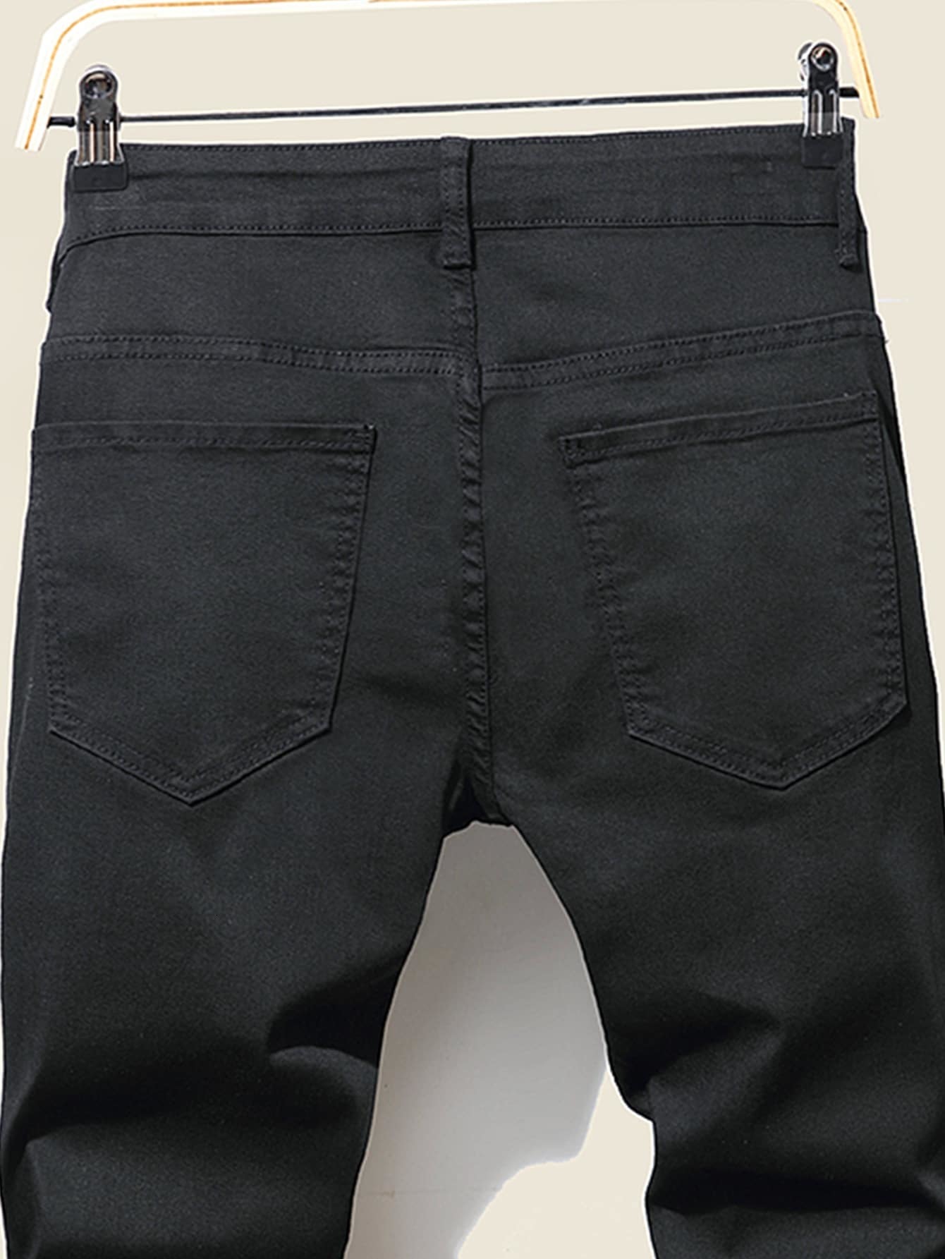 Men s Jeans Cool Ripped Skinny Trousers Stretch Slim Denim Pants Large Size Hip Hop Black Blue Casual Jogging for Men 230823