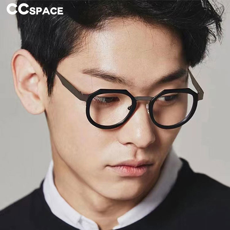 Fashion Sunglasses Frames 54633 High-Grade Plate Pure Glasses Frame Round Glasses Frame Ultra-Light Unisex Optical Lenses Eyeglass 230822