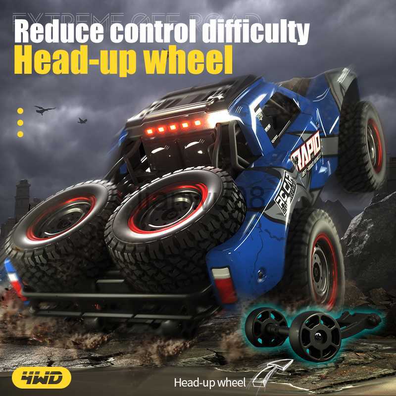 Free shipping Electric/rc JJRC Q130 24G Rc 114 70KMH 4WD Brushless Motor Remote Control Car High Speed Drifting Off Road Truck Adult Children Toy