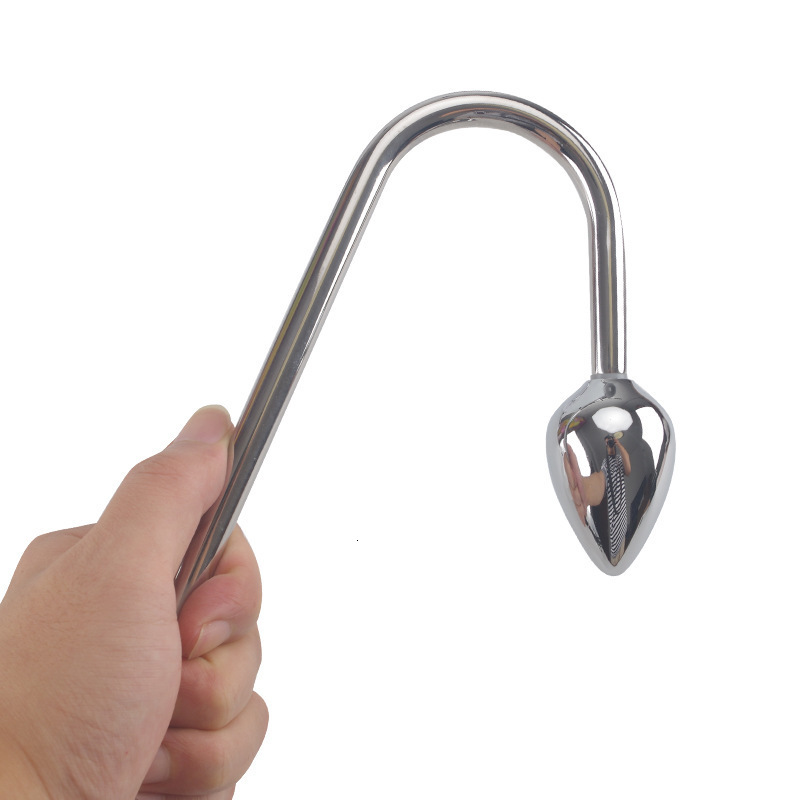 Adult Toys Stainless Steel Single Bead Electric Shock Anal Hook Estim Bdsm Plug Anus Masturbation Buttplugs Sex for Women Men 230824