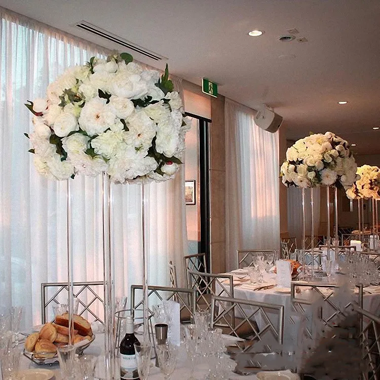 Wedding decoration Acrylic geometric road Transparent Flower stand table decoration Bride party decot 3acrylic plinthZZ