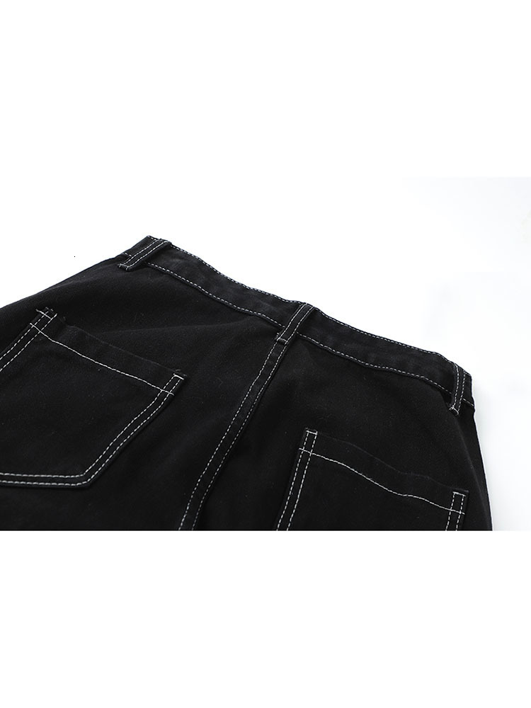 Women's Jeans Baggy Jeans Women Cargo Pants Vintage High Waist Streetwear Denim Pants Black Gothic Clothes Pockets Straight Wide Leg Trousers 230