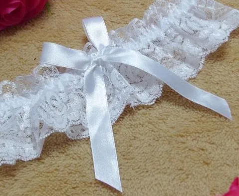 Lingerie Wedding Gift Party Bridal Accessories Cosplay Sexy Lace Elastic Leg Garter Belt with Ribbon Bow Suspender Thigh HarnessZZ
