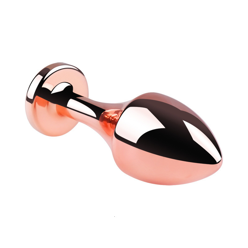 Anal Toys Metal Rose Gold Plug Erotic Butt Sex Adult Games Multi Color Beads Prostate Massage Sextoy for Couples 230824
