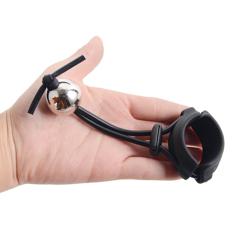 Cockrings Bdsm Male Penis Ring Exercise Device Weight Bearing Extender Enlargement Stretcher Ball Semen Lock Adult Sex Toys for Men 230824