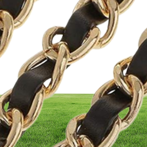 Synthetic Leather Metal Chain Replacement Interchangeable Shoulder Bag Strap Bag Accessories