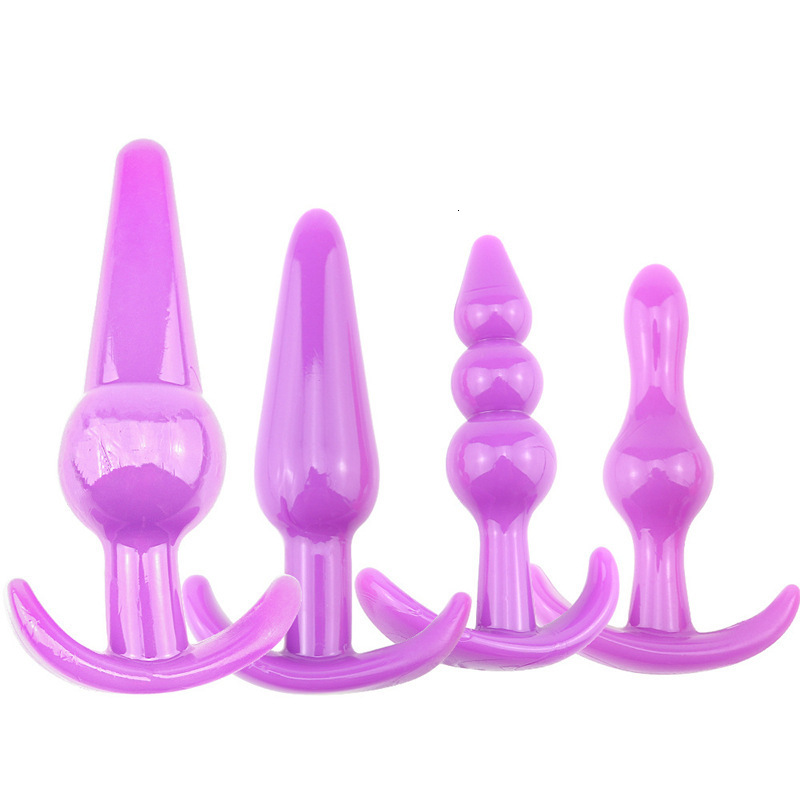 Briefs Panties 4PcsLot Silicone Butt Plug Male Anus Prostata Massager Anal Bead Dilator Sex Toy For Women Gay Erotic Enema Beads 230824